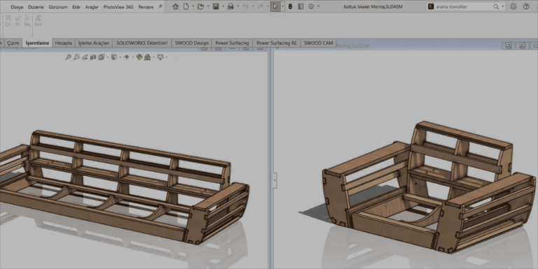 SWOOD: 3D Mobilya Tasarım ve Üretim Programı - CAD/CAM/Nesting - TEKYAZ