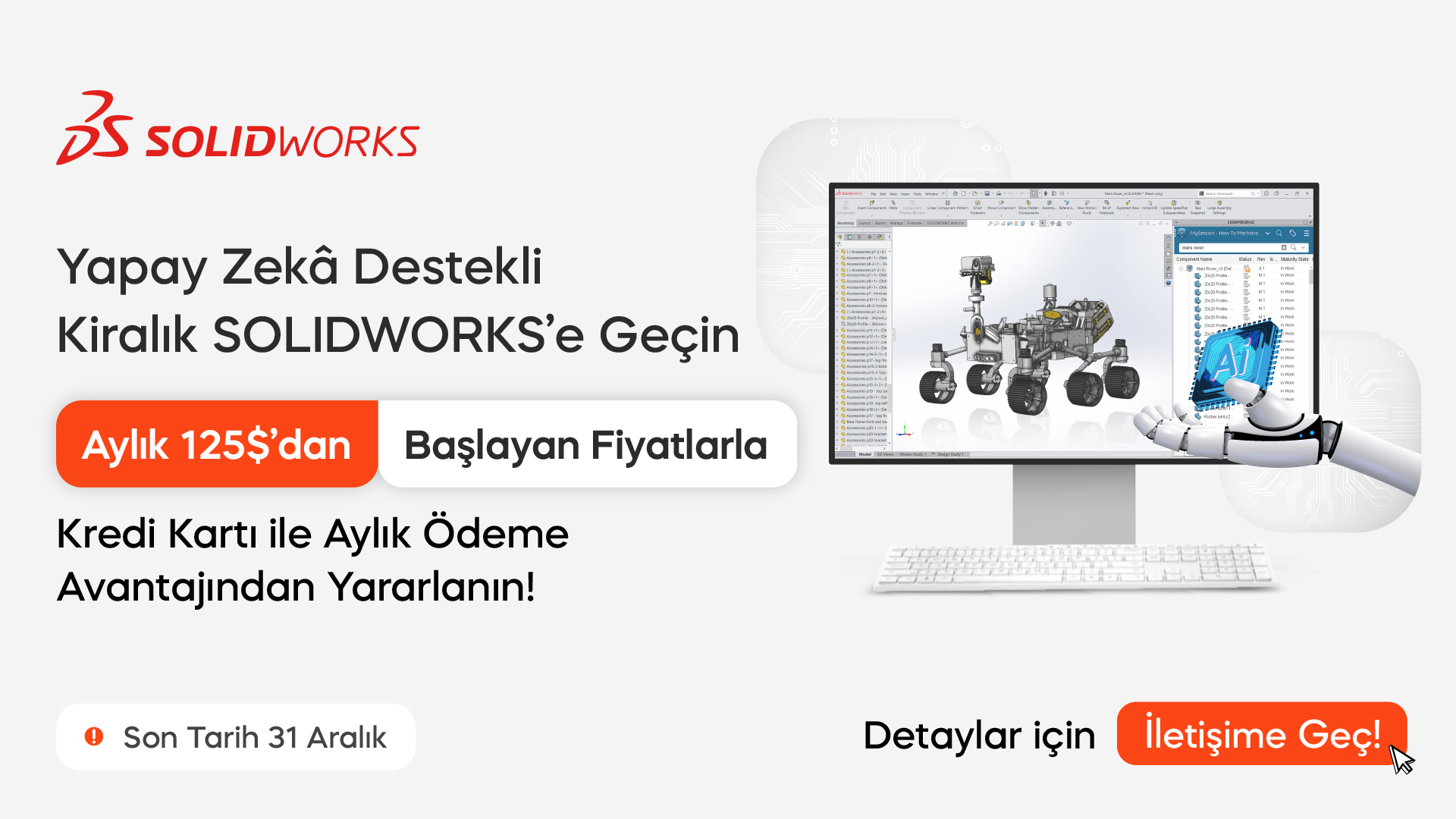 solidworks kiralik kampanya pc